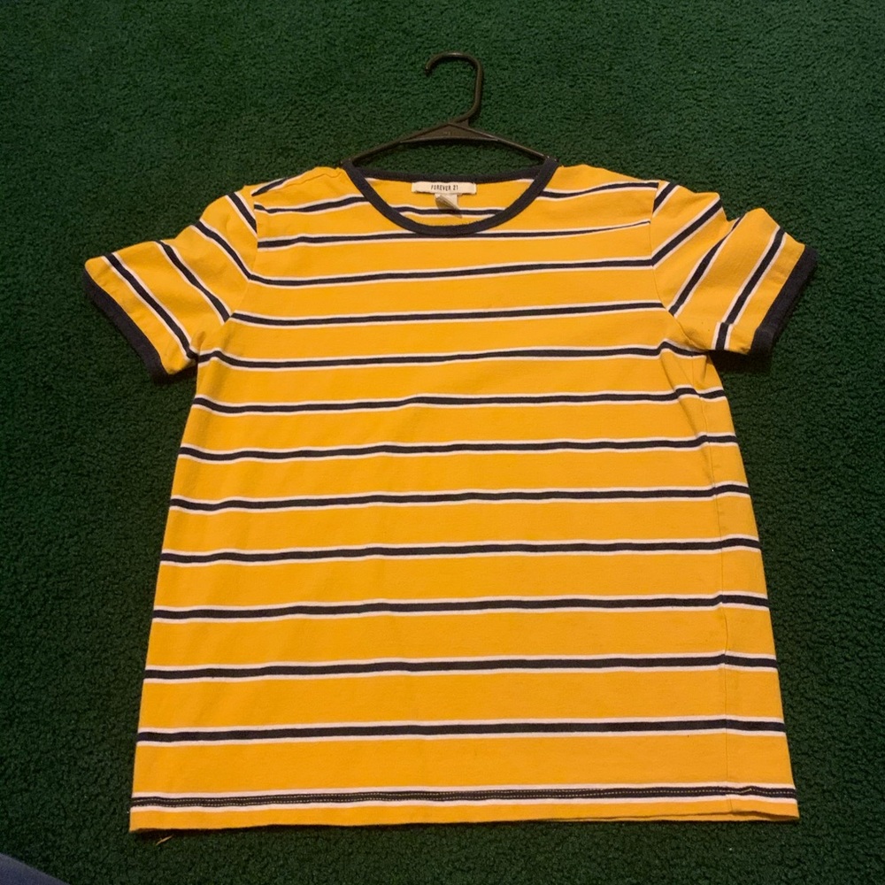 Striped Short Sleeve Shirt From Forever 21